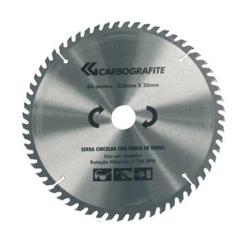 Disco serra circular 60D 300mm x 30mm 4.600 RPM - CARBOGRAFITE 