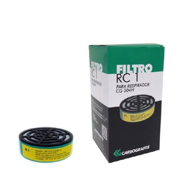  Filtro RC1 para partículas classe P2 - CARBOGRAFITE